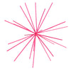 Housevitamin ornement feu d'artifice métal rose fluo 25 cm | 12 pièces
