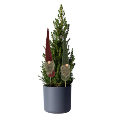Gnome sur bâton 95 cm 2 assortis | 24 pièces