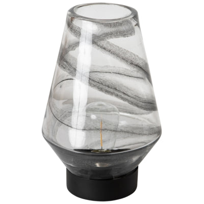 Ptmd lampe de table celester led sur batterie noir 23,5 | 2 pièces