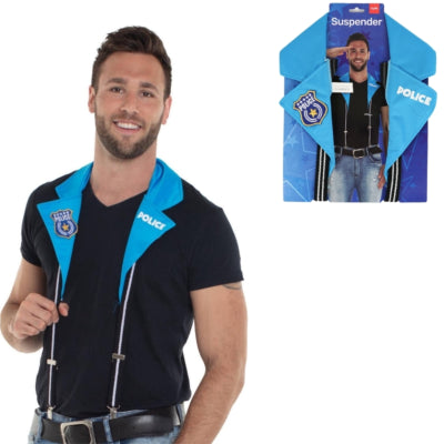 Folat bretelles de police bleu taille unique | 48 pièces