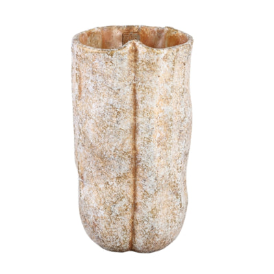 Ptmd pot de fleur roddie high s crème 40 cm | 2 pièces