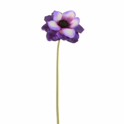 J-line fleur artificielle anémone violet 40 cm | 24 pièces