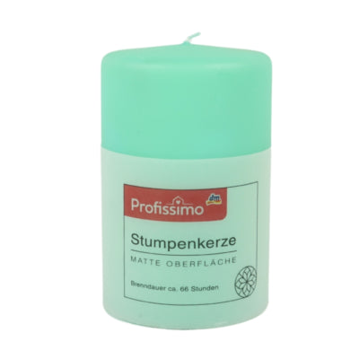 Bougie pilier Profissimo verte 8 x 12 cm | 8 pièces