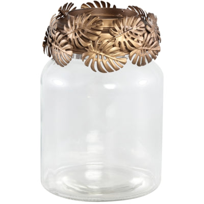 Ptmd lanterne eddy verre 22 cm | 8 pièces