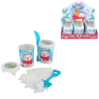 Neige magique bricolage avec pelle 10 g | 12 pièces