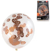 Folat ballons confettis hallowen 30 cm lot de 4 | 48 pièces