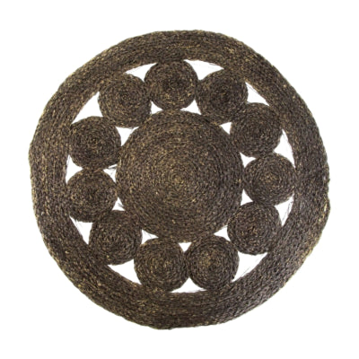Gazon naturel mat noir 58 cm | 4 pièces