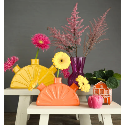 Vase citron orange 28 cm | 8 pièces