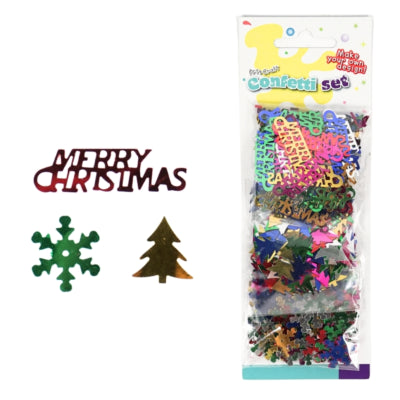 Confettis de Noël métalliques 3 x 7 grammes | 24 pièces