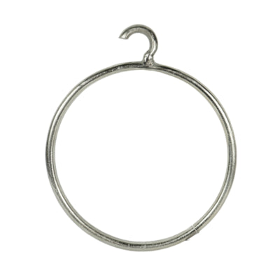 Pendentif cercle couleur argent 43 cm | 2 pièces