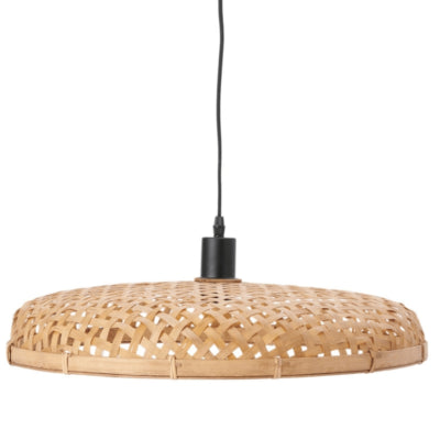 Lampe suspendue Light Living Paloma en rotin naturel 50 cm | 2 pièces