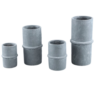 Ptmd pot de fleur werix xl gris 29,5 cm | 4 pièces