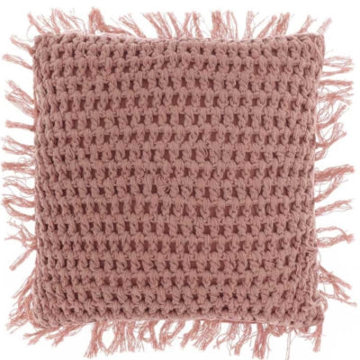 Coussin vivant unique tufo vieux rose 45 x45 cm | 6 pièces