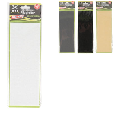 Pro home feutre autocollant 9 x 25 cm 4 assortis | 100 pièces