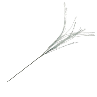 Daan branche artificielle en bois courbé plumes gris 150 cm | 12 pièces