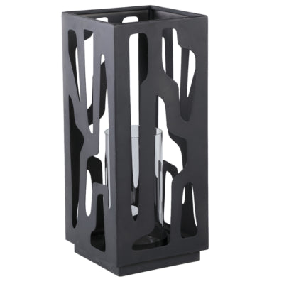 Ptmd lanterne dewey noir 42 cm | 2 pièces