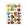 Calendrier de l'Avent à boutons Deco Heitmann 4 cm lot de 24 | 24 pièces