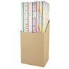 Papier cadeau tous les jours 200 x 70 cm 8 assortis | 60 pièces