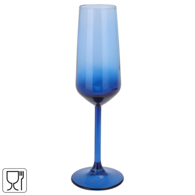 Verre à champagne verre bleu 195 ml | 12 pièces
