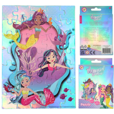 Licence puzzle holographique 35 pièces 21 x 15 cm 4 assortis | 24 pièces