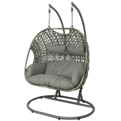 (r) Egg Chair fauteuil suspendu Palermo gris clair 196 cm
