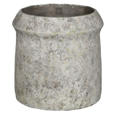 Ptmd pot de fleur nimma xl gris ciment 40 cm | 2 pièces