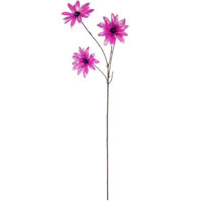 Fleur artificielle dahlia violet 86 cm | 12 pièces