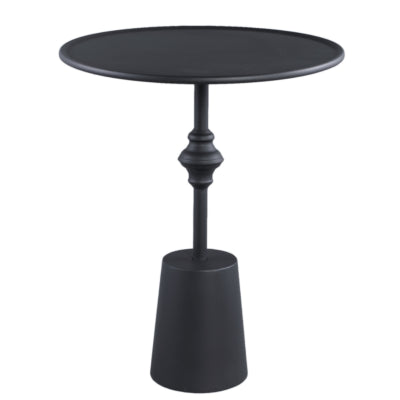 Ptmd table d'appoint dinja métal noir 60 cm | 2 pièces