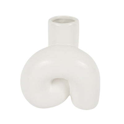 Vase twist blanc 11,5 cm | 16 pièces