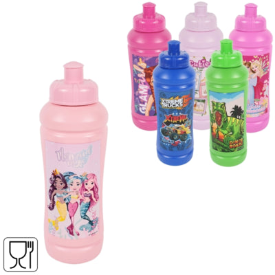 Gourde sport univers maison enfants 450 ml 6 assortis | 24 pièces