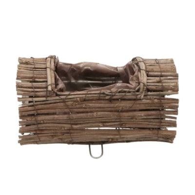 Pot de fleur en bois courbé Daan roseau 26 cm | 8 pièces