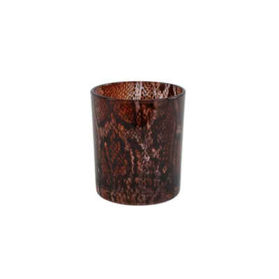 Countryfield photophore kian s marron 10 cm | 12 pièces