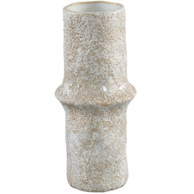 Vase Ptmd ivery céramique crème 30 cm | 4 pièces