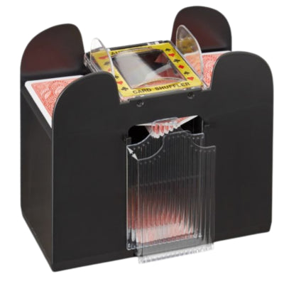 Mélangeur de cartes à batterie Relaxdays noir 6 jeux | 6 pièces