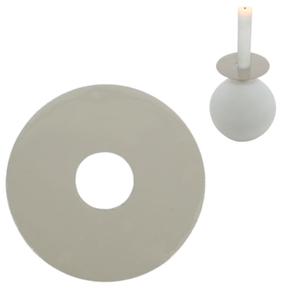 Stjernsund anneau de bougie loua gris brillant 9 cm | 24 pièces