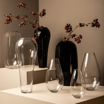 Ptmd tourne-vase transparent 55 cm | 2 pièces