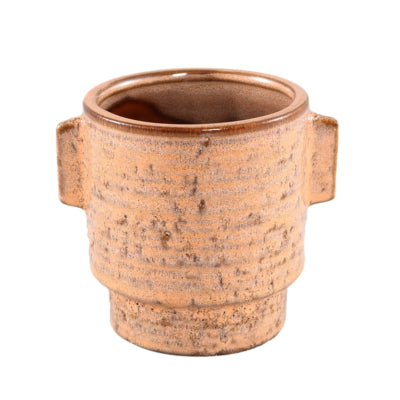 Ptmd pot de fleur katelynn céramique s orange 13 cm | 18 pièces