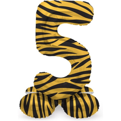 Folat ballon en aluminium debout 5 tigre 41 cm | 20 pièces