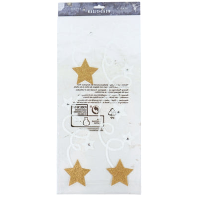 Autocollant de fenêtre étoile filante 49 cm | 24 pièces