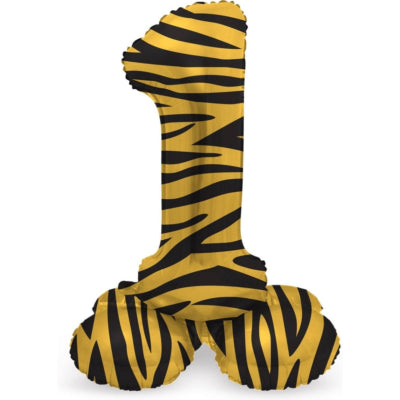 Folat ballon en aluminium debout 1 tigre 41 cm | 20 pièces