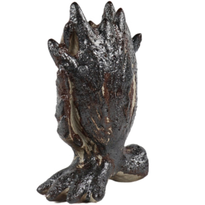 Ptmd vase baxon s marron 31 cm | 4 pièces