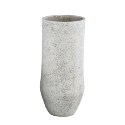 Ptmd pot de fleur dorin haut m blanc 45 cm | 2 pièces