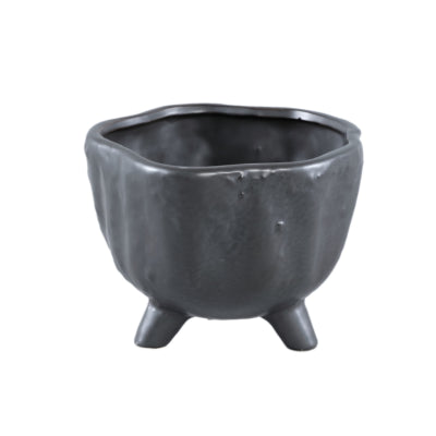 Ptmd pot de fleur ricco s noir 18 cm | 6 pièces