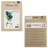 Folat ballons doré émeraude numéro 25 ans 30 cm lot de 12 | 24 pièces