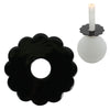 Stjernsund anneau de bougie fleur de loua noir brillant 9,3 cm | 24 pièces