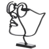 Statue vivante lumineuse visage noir 45 cm | 4 pièces