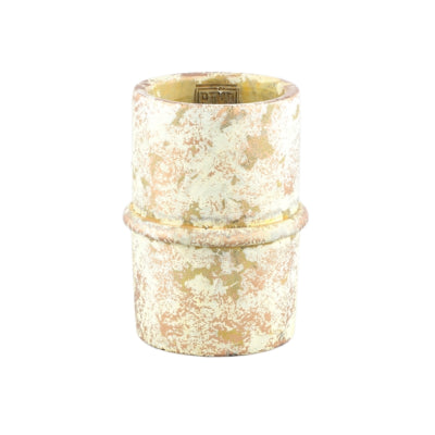 Pot de fleur Ptmd werix crème m 17 cm | 16 pièces