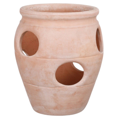 Pot de fleur fraisier mica terre cuite 31 cm | 6 pièces
