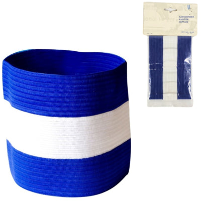 Brassard de capitaine bleu blanc | 24 pièces