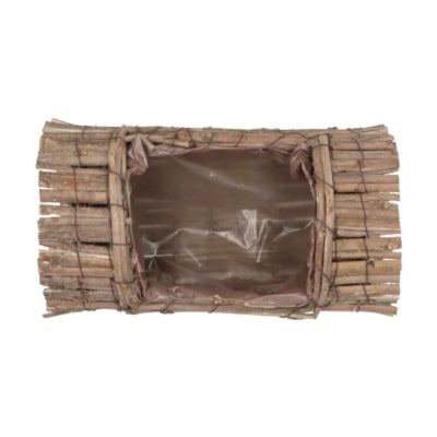 Pot de fleur en bois courbé Daan roseau 26 cm | 8 pièces
